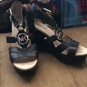 Black Michael Kors Wedges
